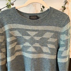 Pendleton Sweater Blue Womens Size L